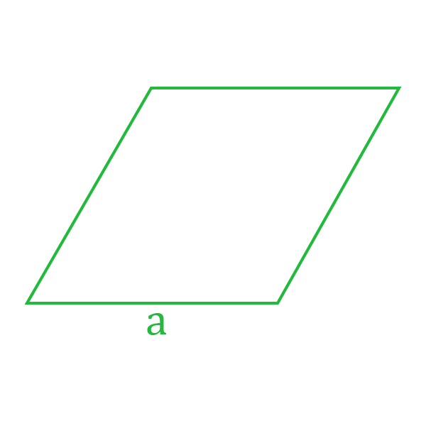 Нахождение периметра ромба.